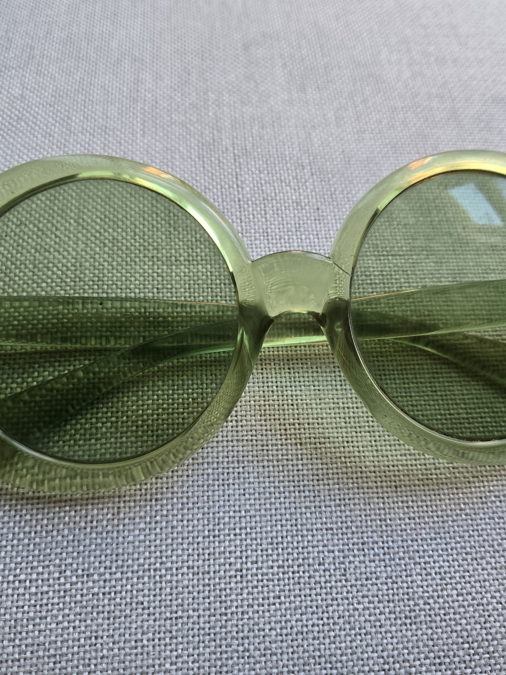 60's Vintage Italian Oversized Round Sunglasses